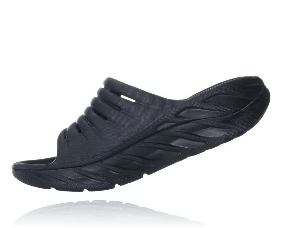 Sandalias Hoka One One Hombre Negros - Ora Recovery - HNBX80316